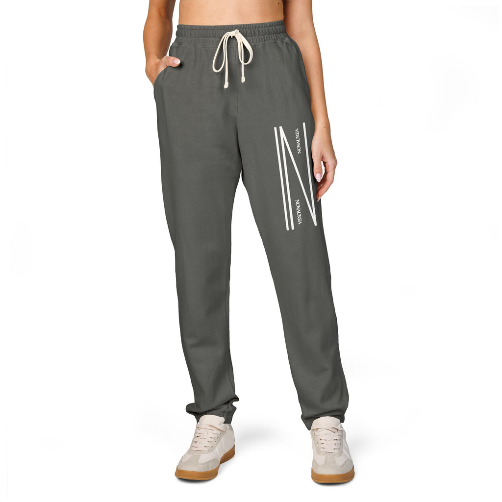 Novlan 'N' Skinny Joggers – Garment-Dyed Fleece Sweatpants