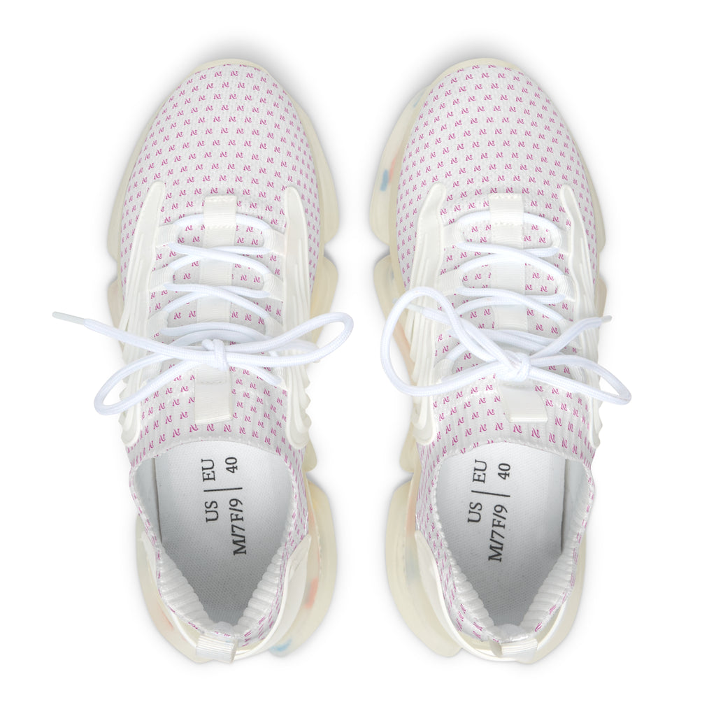 NV Women's Mesh Sneakers — Lightweight Breathable Pink Pattern Athletic Shoes