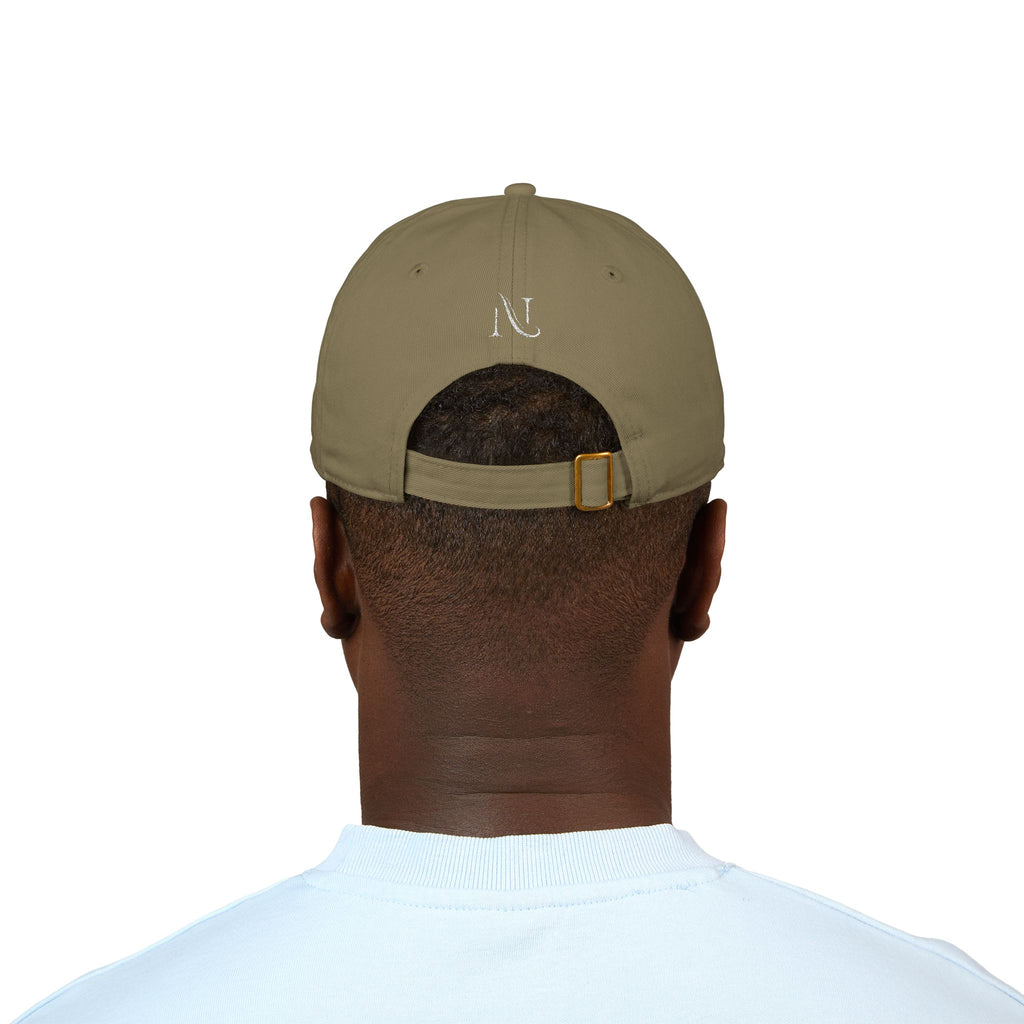 NV Embroidered Organic Baseball Cap — Minimal 'NOVAURFA' Logo