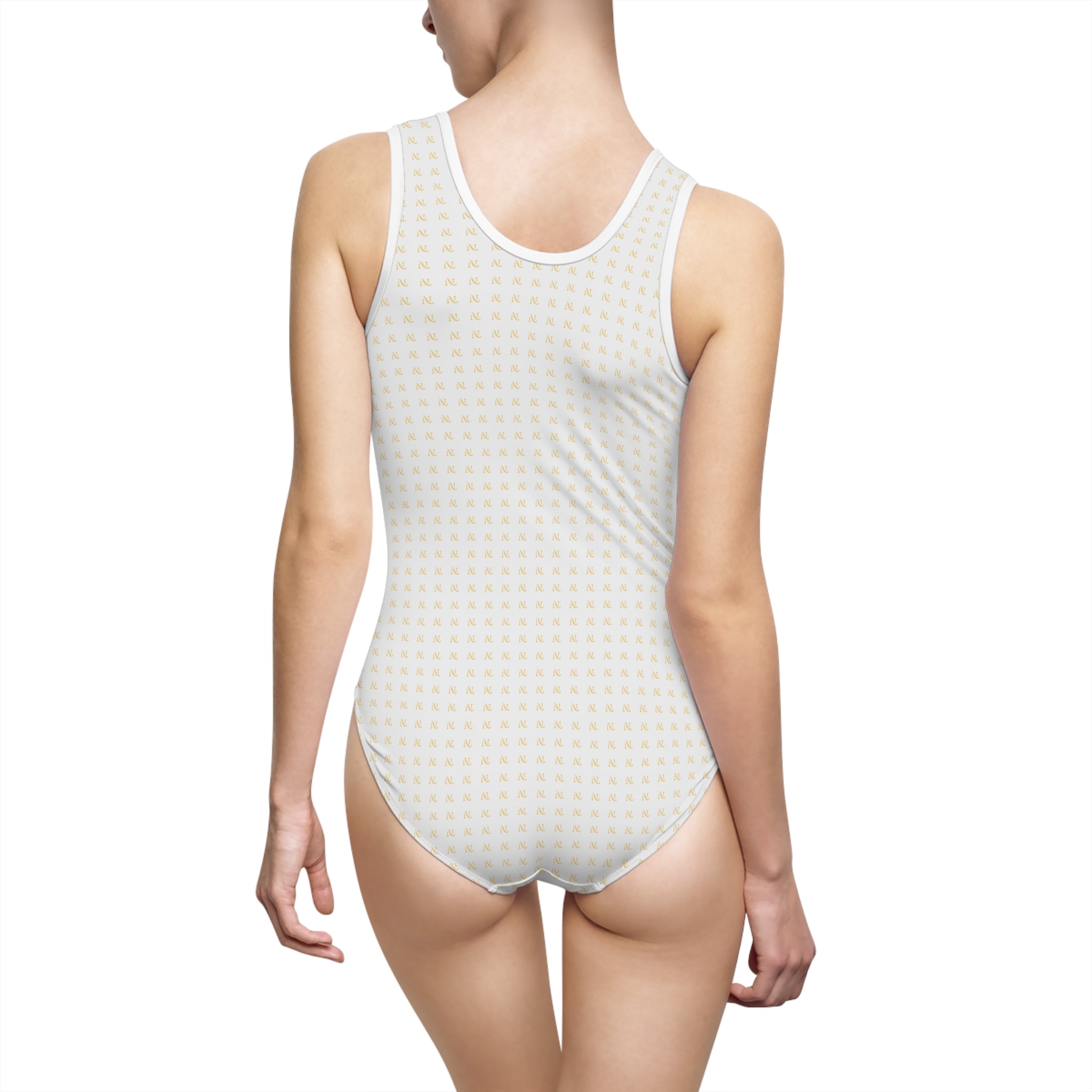 Silver One-Piece Swimsuit - Women