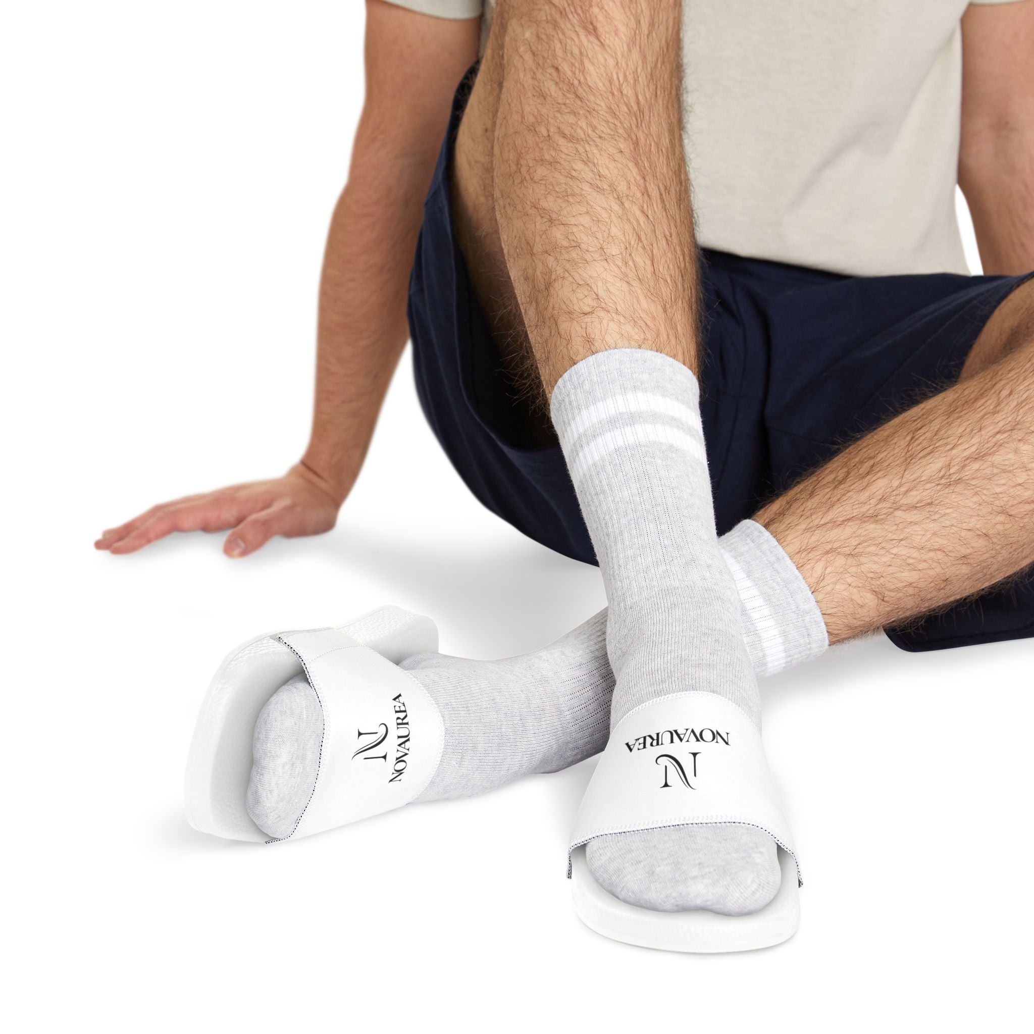 Nova Men's Removable-Strap Slide Sandals — Adjustable Comfort Slides