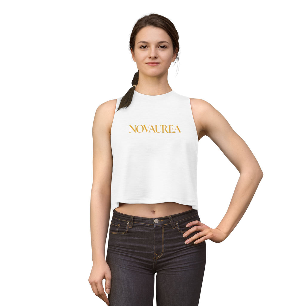 Novaurea Chick Gold Logo Crop Top