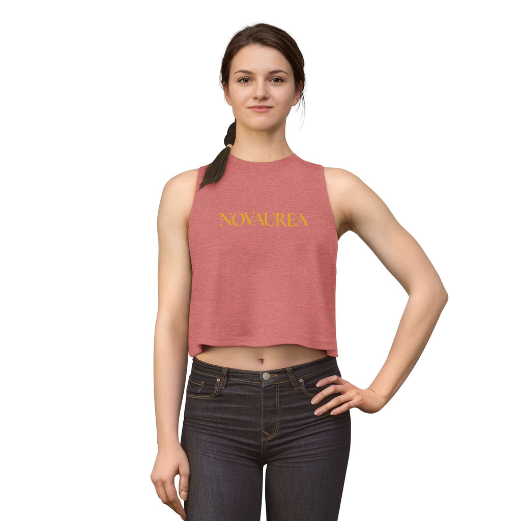 Novaurea Chick Gold Logo Crop Top