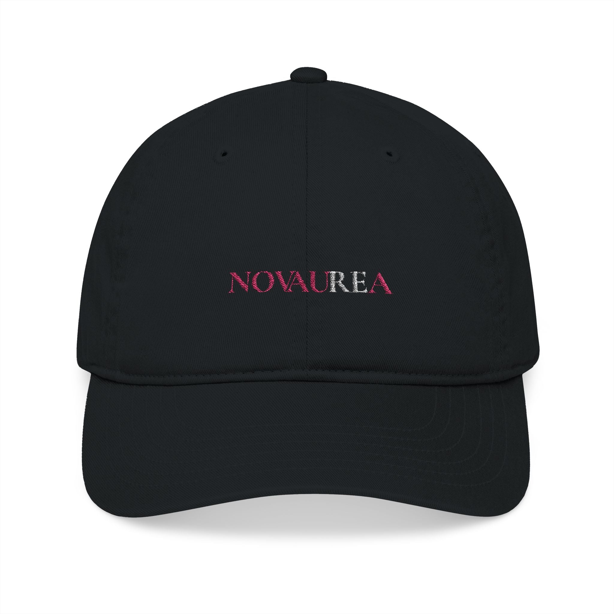 NV Embroidered Organic Baseball Cap — Minimal 'NOVAURFA' Logo