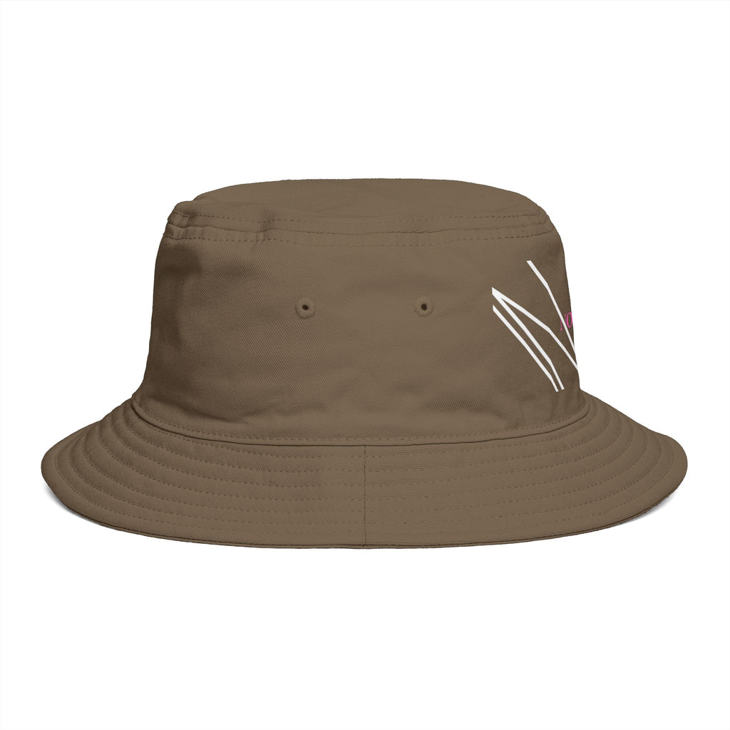 Novuarea Logo Bucket Hat – Embroidered Black Streetwear Sun Hat