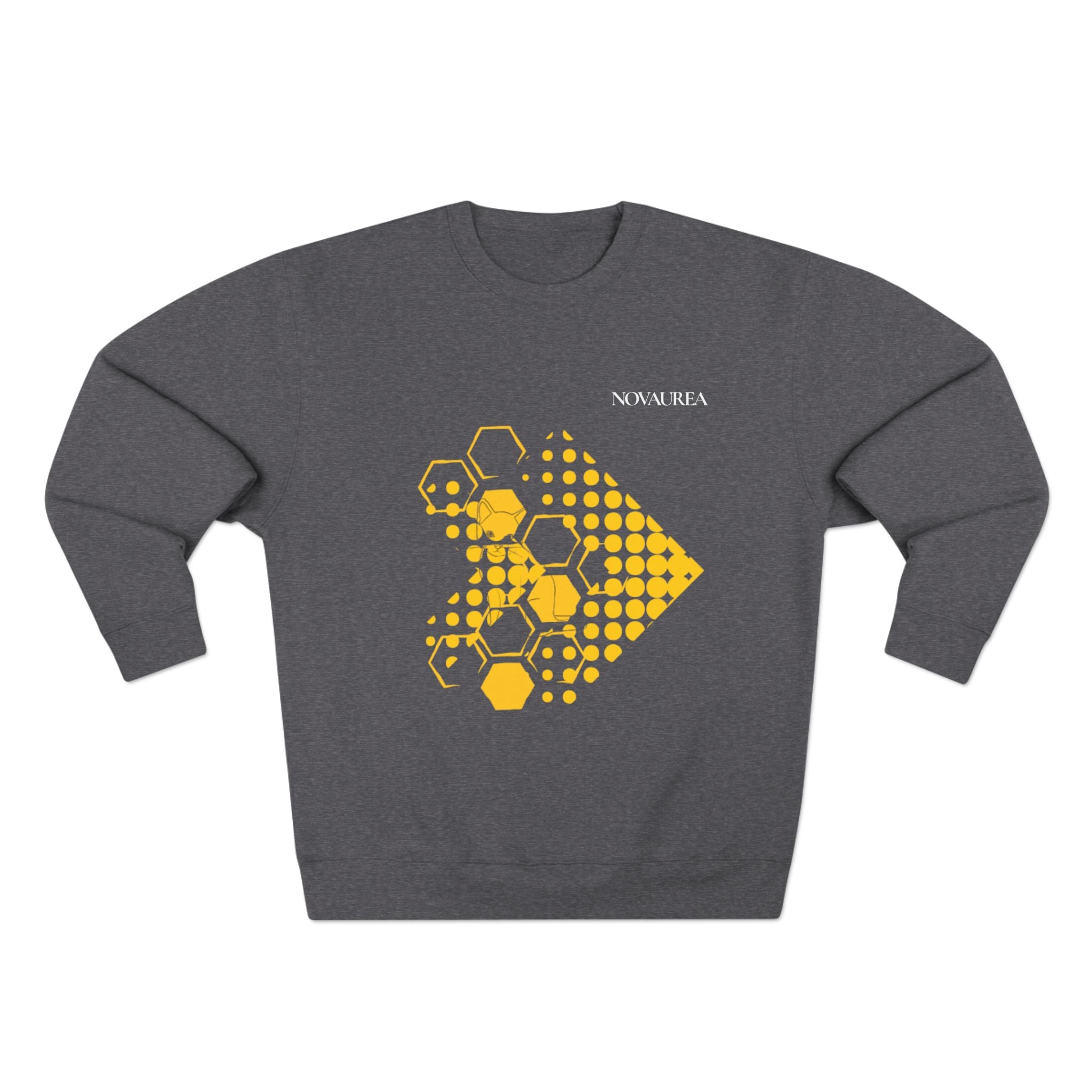 Abstract Arrow Dot Graphic Sweatshirt
