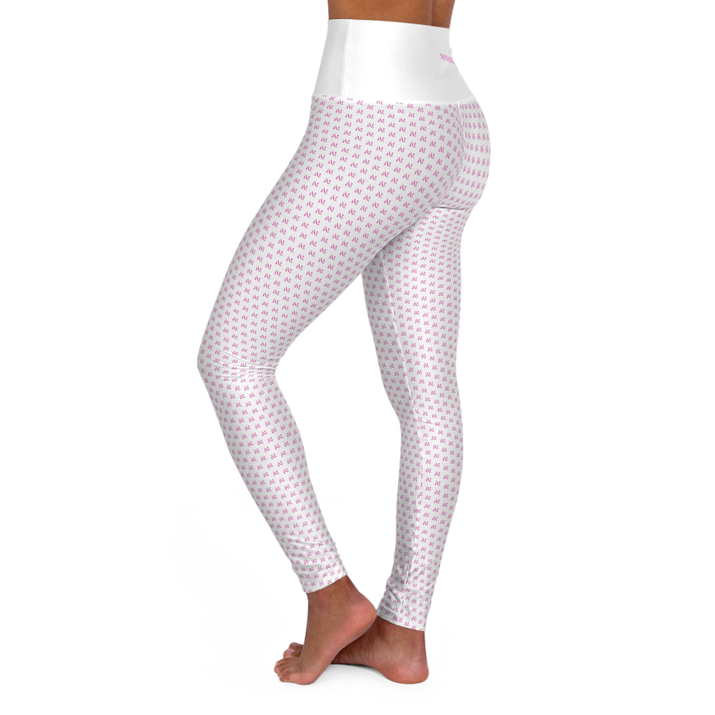 Pinkett High-Waisted Yoga Leggings — Cute All-Over-Print Activewear
