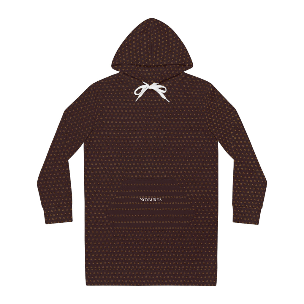 Novalink Hoodie Dress — Cozy All-Over Print Sweatshirt Dress for Women