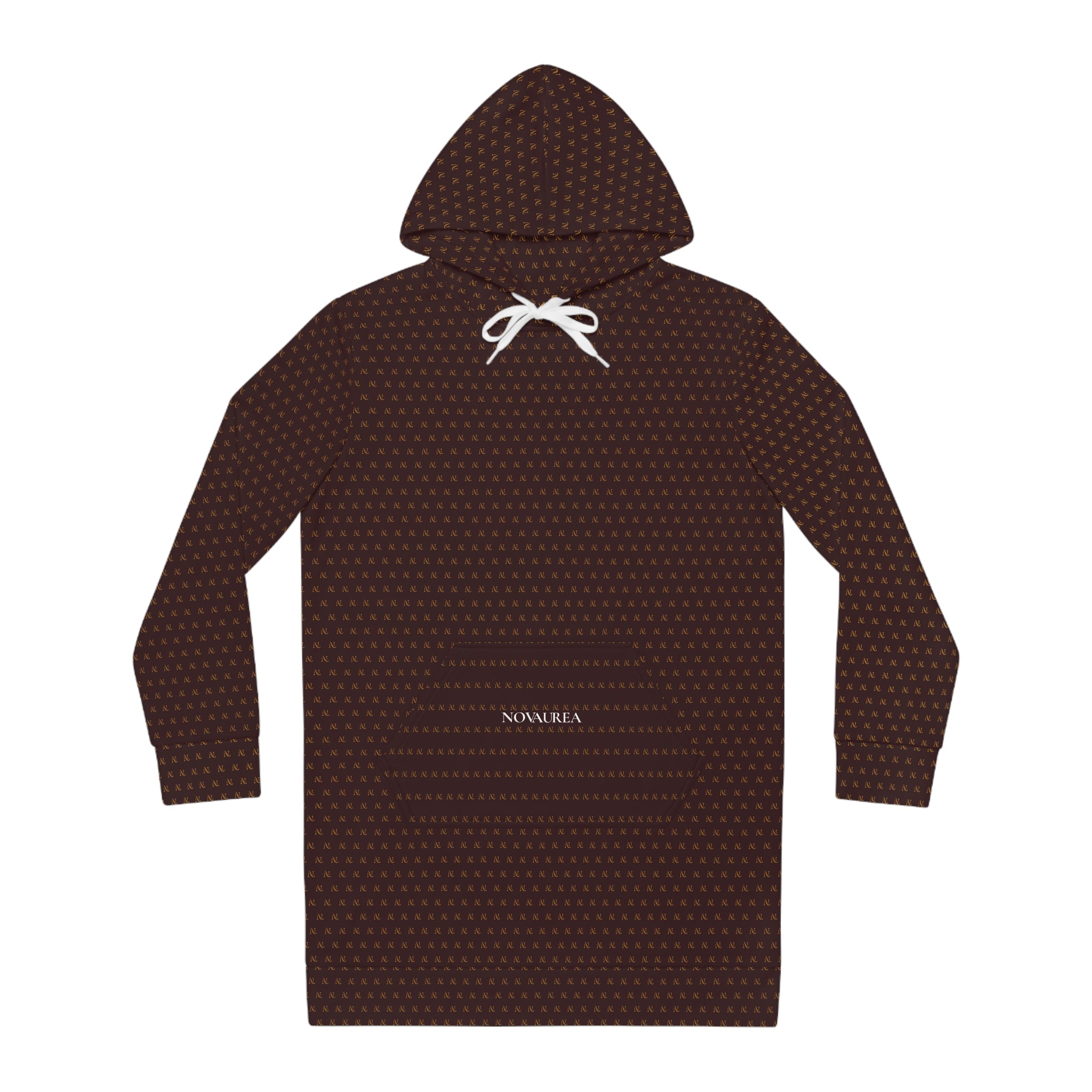 Novalink Hoodie Dress — Cozy All-Over Print Sweatshirt Dress for Women