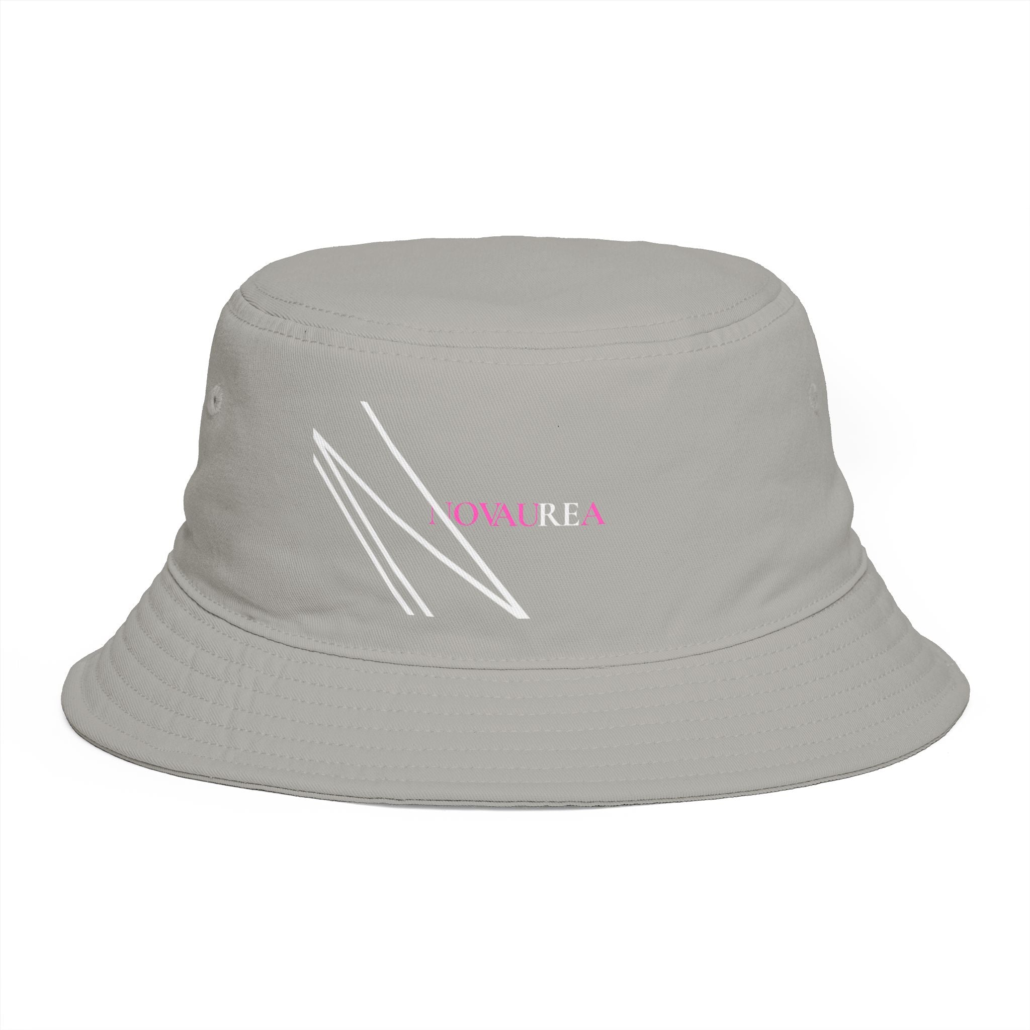 Novuarea Logo Bucket Hat – Embroidered Black Streetwear Sun Hat