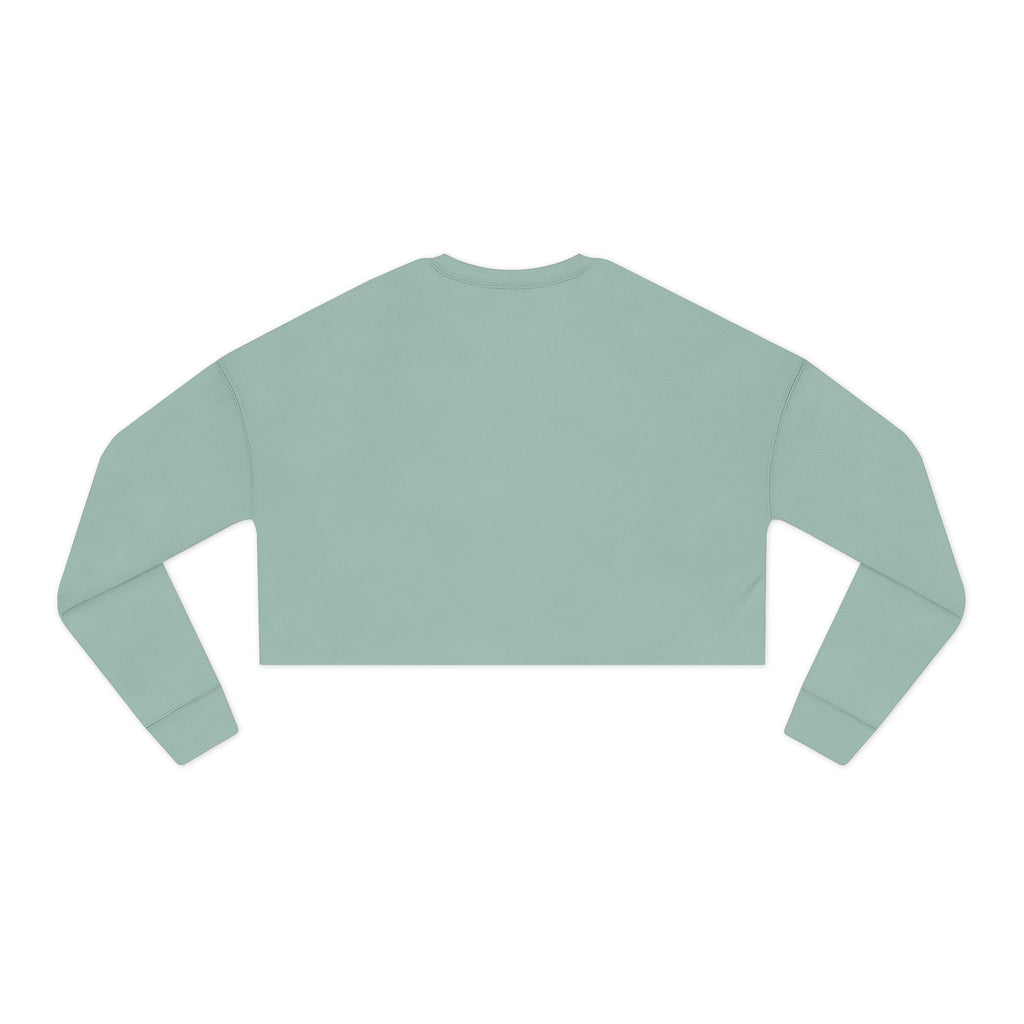 Sassy Cropped Sweatshirt — 'NOVAUREA' Minimal Logo Women's Crop Top
