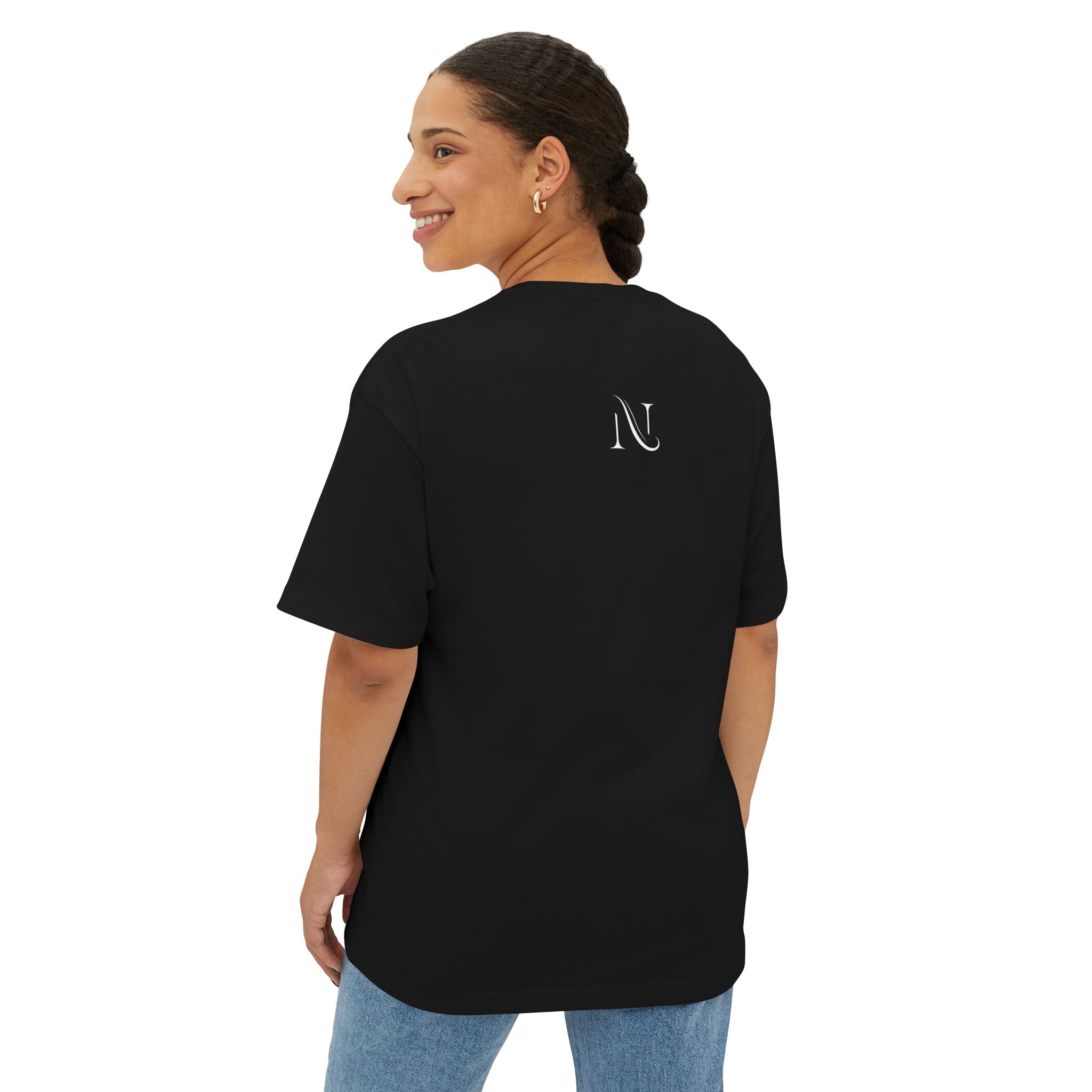 Pink Logo Graphic Tee — Oversized Boxy Shirt