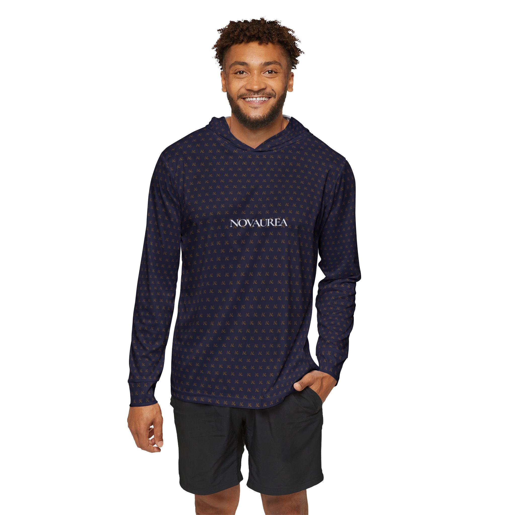 Hoodie — Navy 'Noval Rea' Sports Warmup with Gold Monogram
