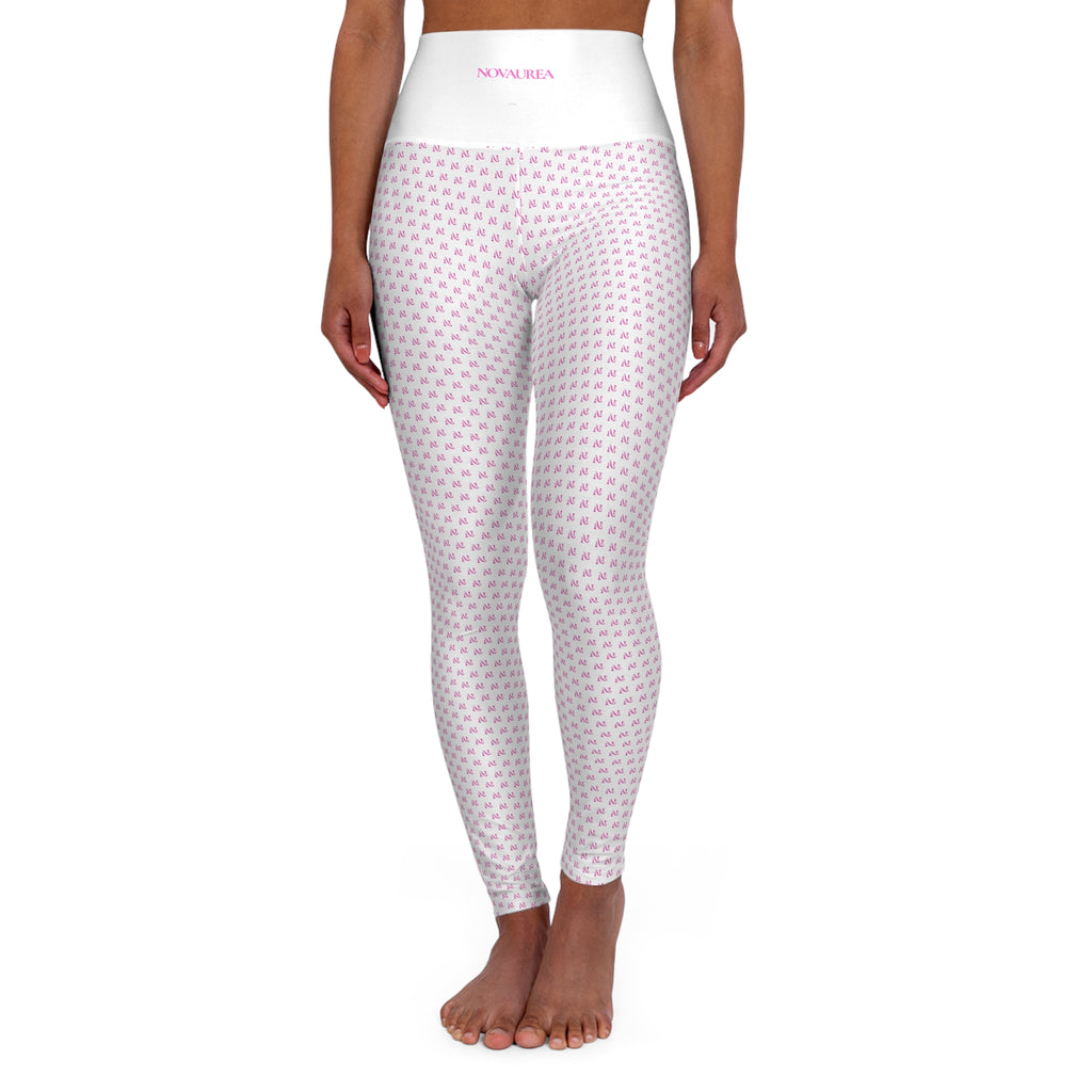 Pinkett High-Waisted Yoga Leggings — Cute All-Over-Print Activewear