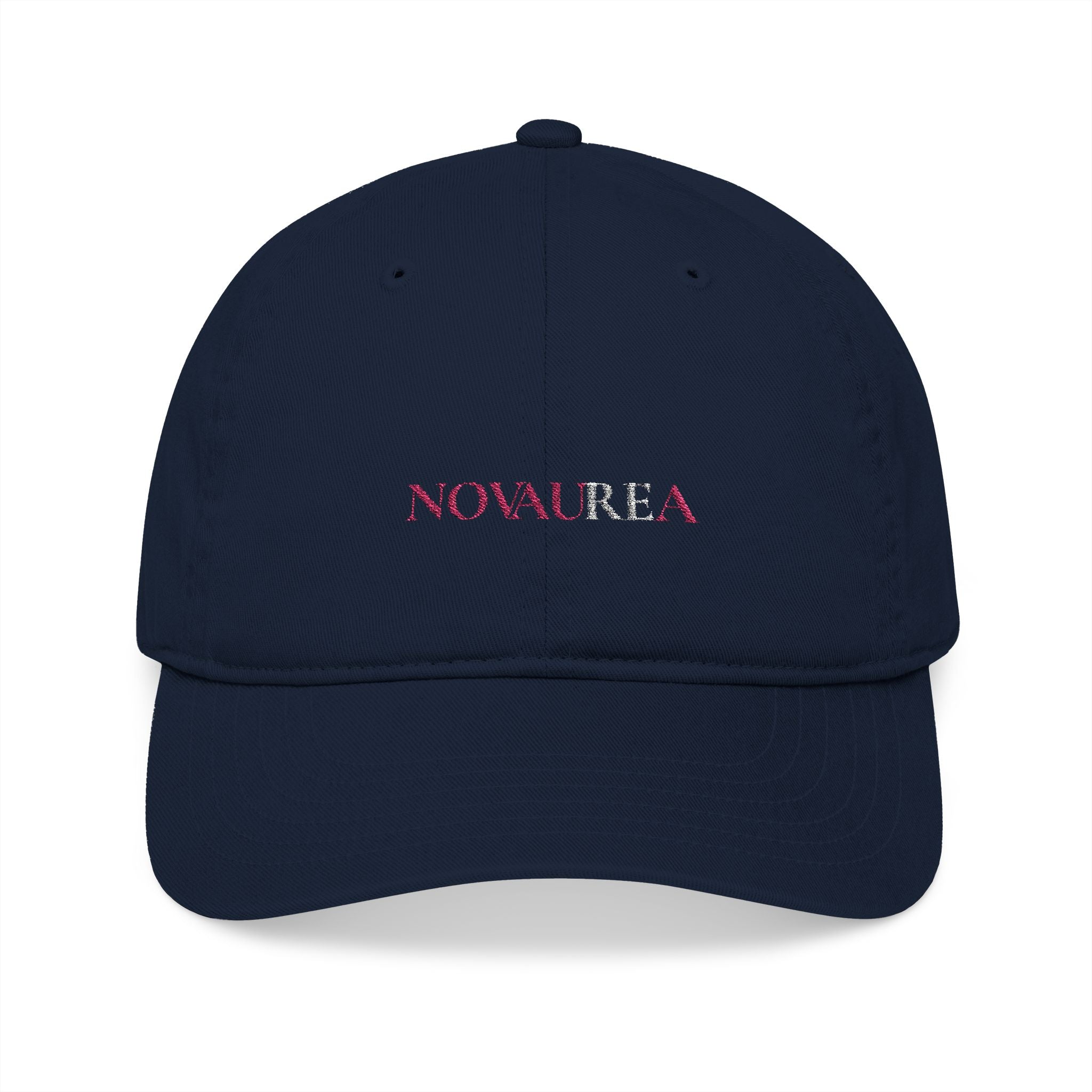 NV Embroidered Organic Baseball Cap — Minimal 'NOVAURFA' Logo
