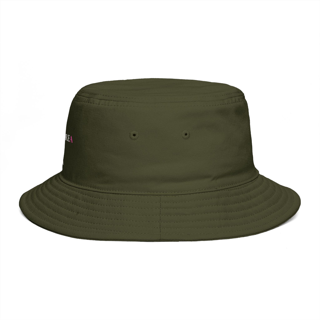 Novuarea Logo Bucket Hat – Embroidered Black Streetwear Sun Hat