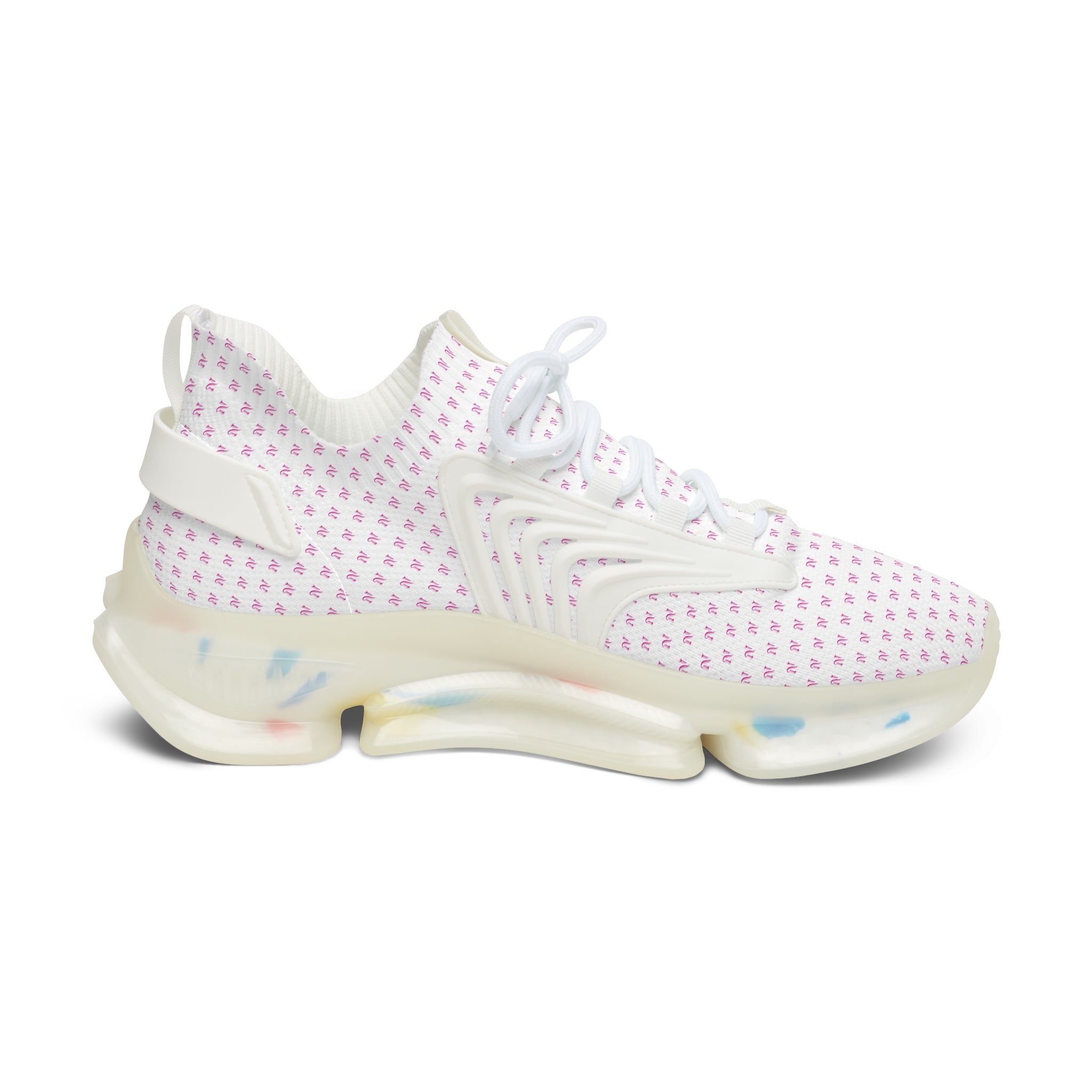 NV Women's Mesh Sneakers — Lightweight Breathable Pink Pattern Athletic Shoes