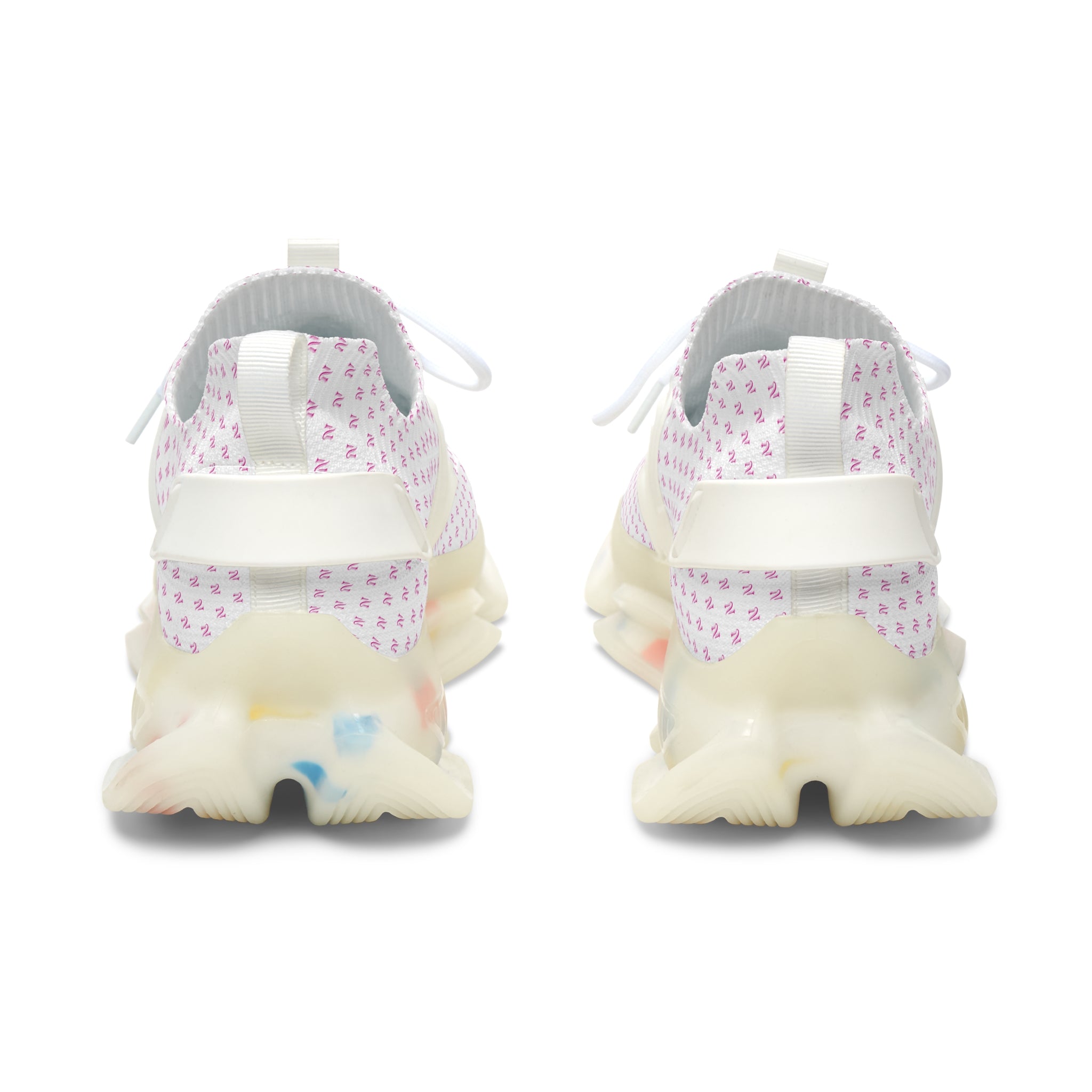 NV Women's Mesh Sneakers — Lightweight Breathable Pink Pattern Athletic Shoes