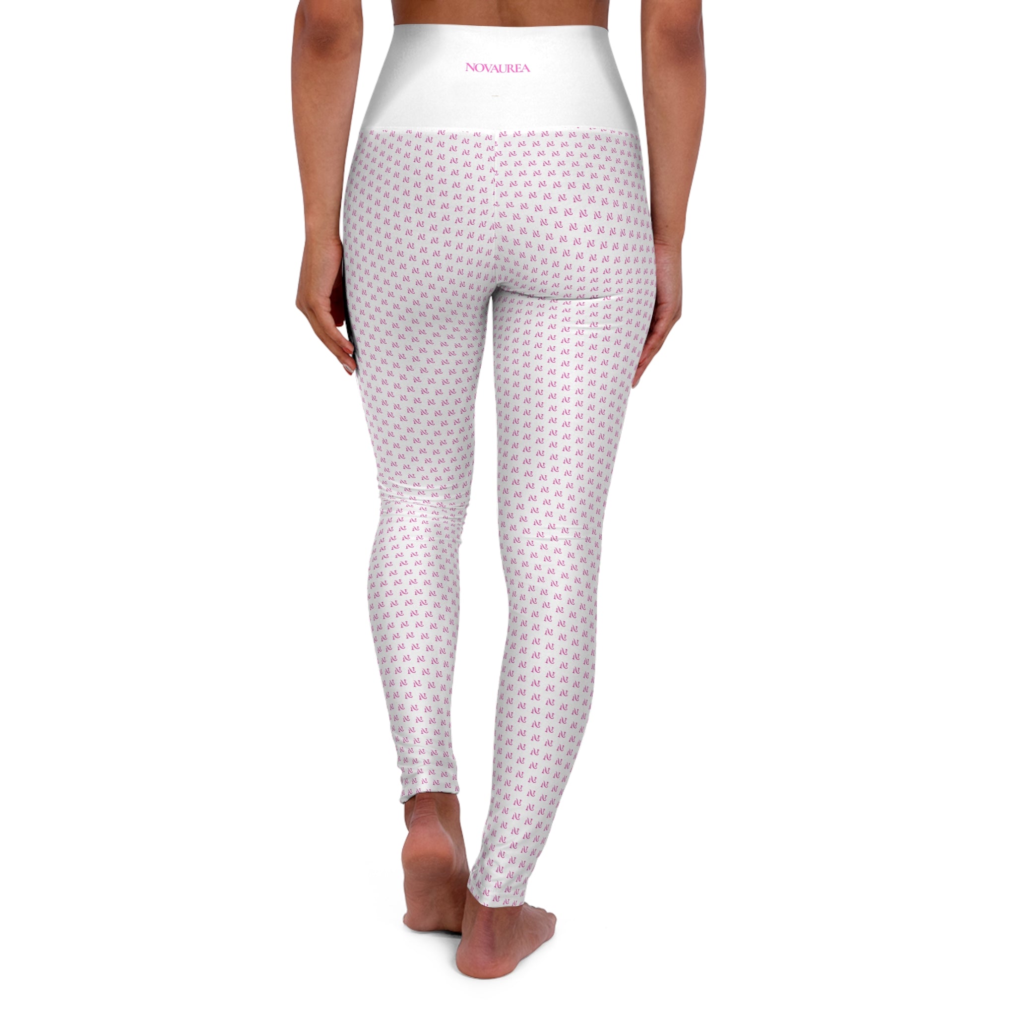 Pinkett High-Waisted Yoga Leggings — Cute All-Over-Print Activewear