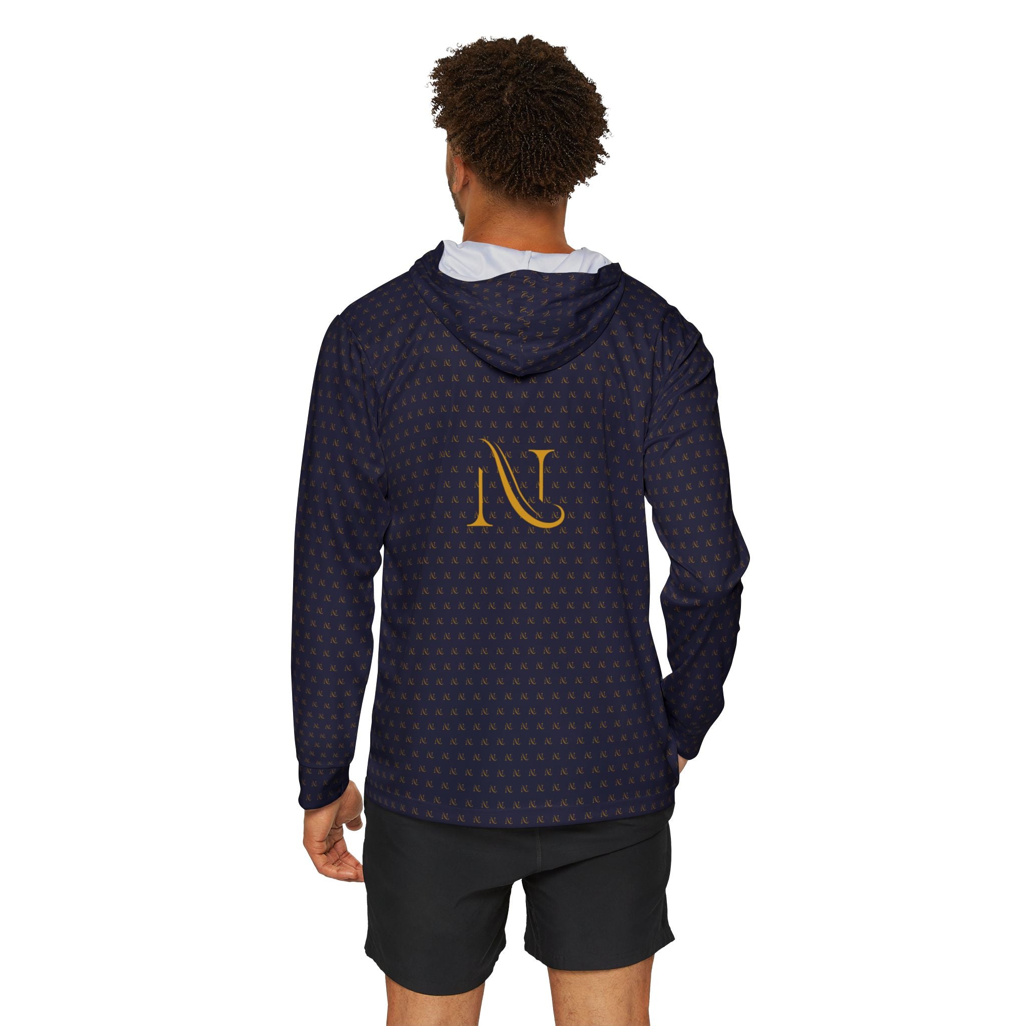 Hoodie — Navy 'Noval Rea' Sports Warmup with Gold Monogram