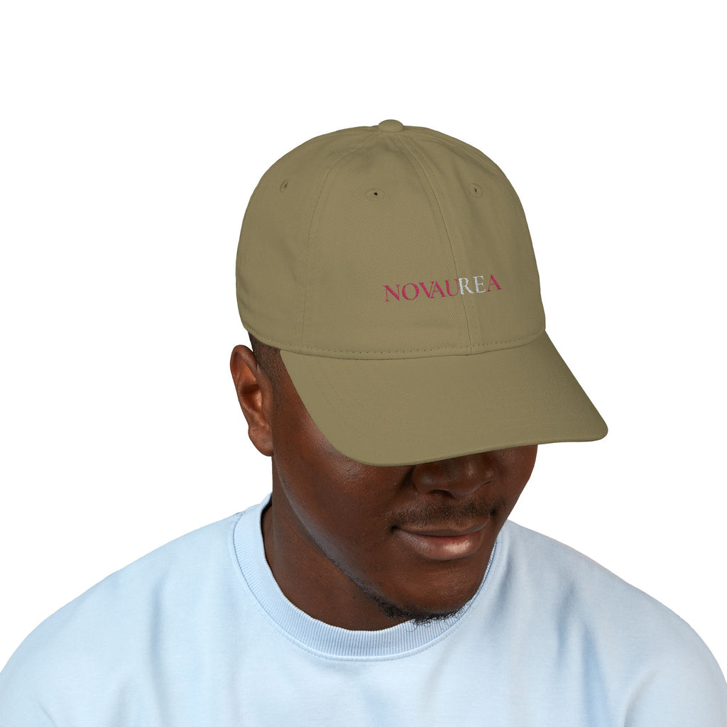 NV Embroidered Organic Baseball Cap — Minimal 'NOVAURFA' Logo