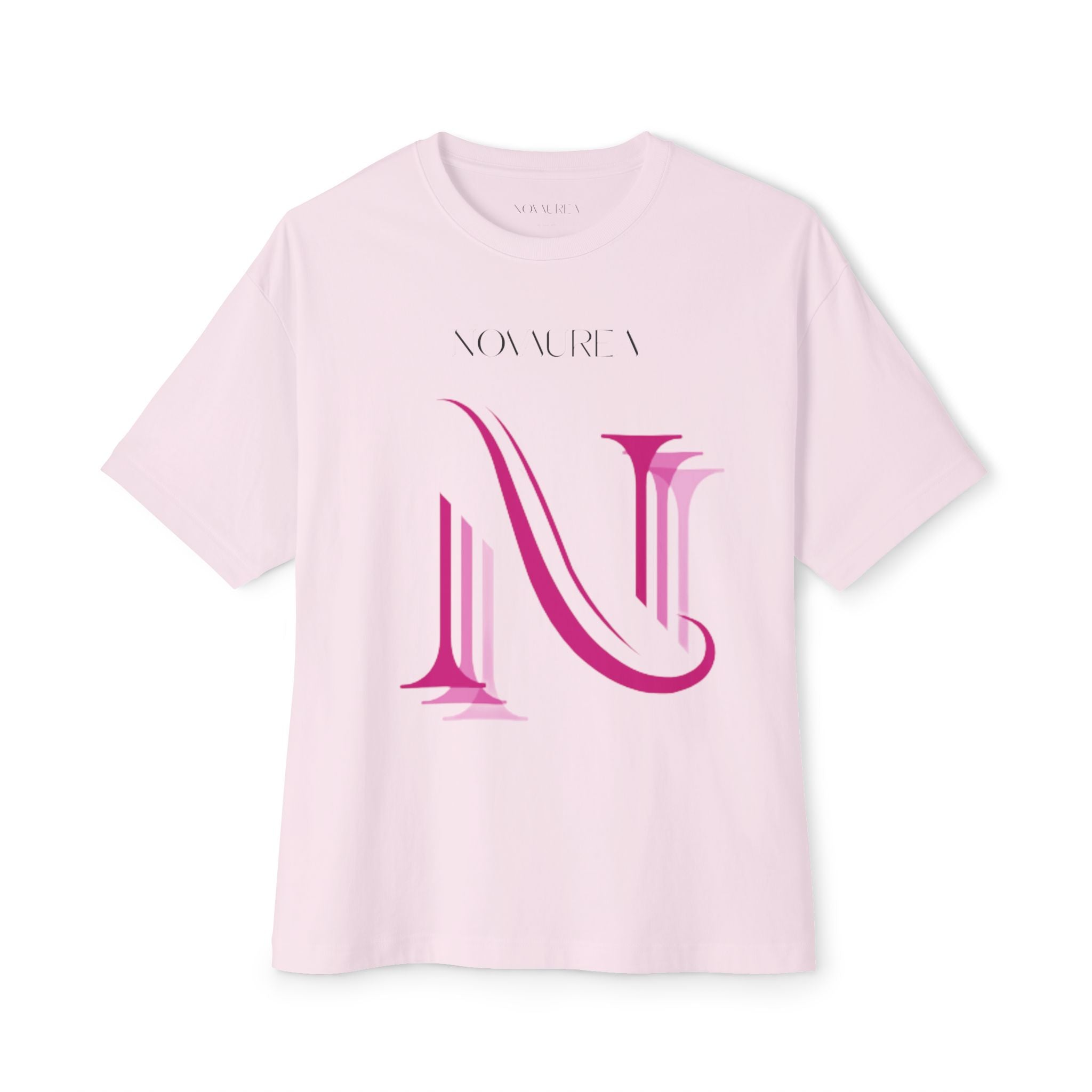 Pink Logo Graphic Tee — Oversized Boxy Shirt