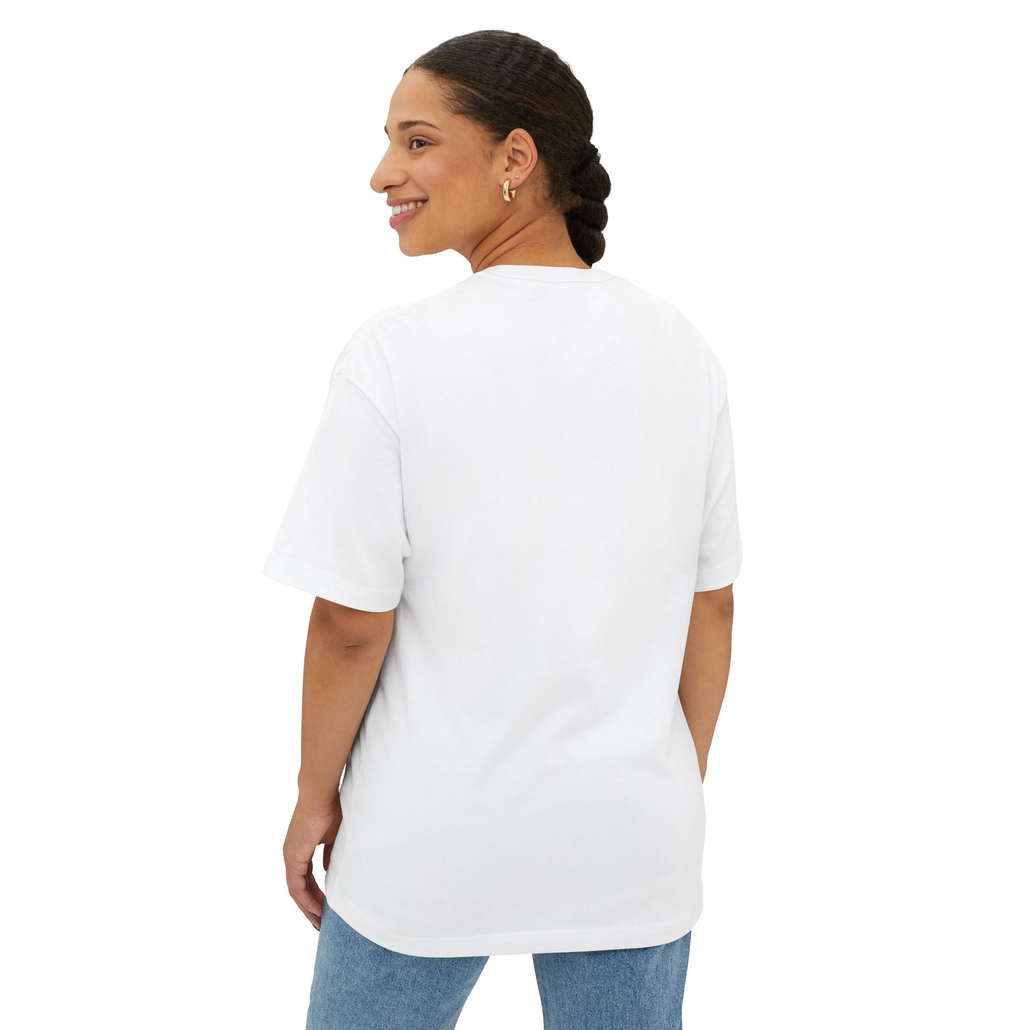 Pink Logo Graphic Tee — Oversized Boxy Shirt