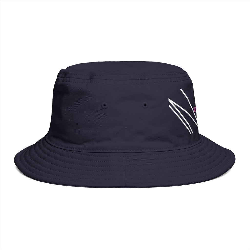 Novuarea Logo Bucket Hat – Embroidered Black Streetwear Sun Hat