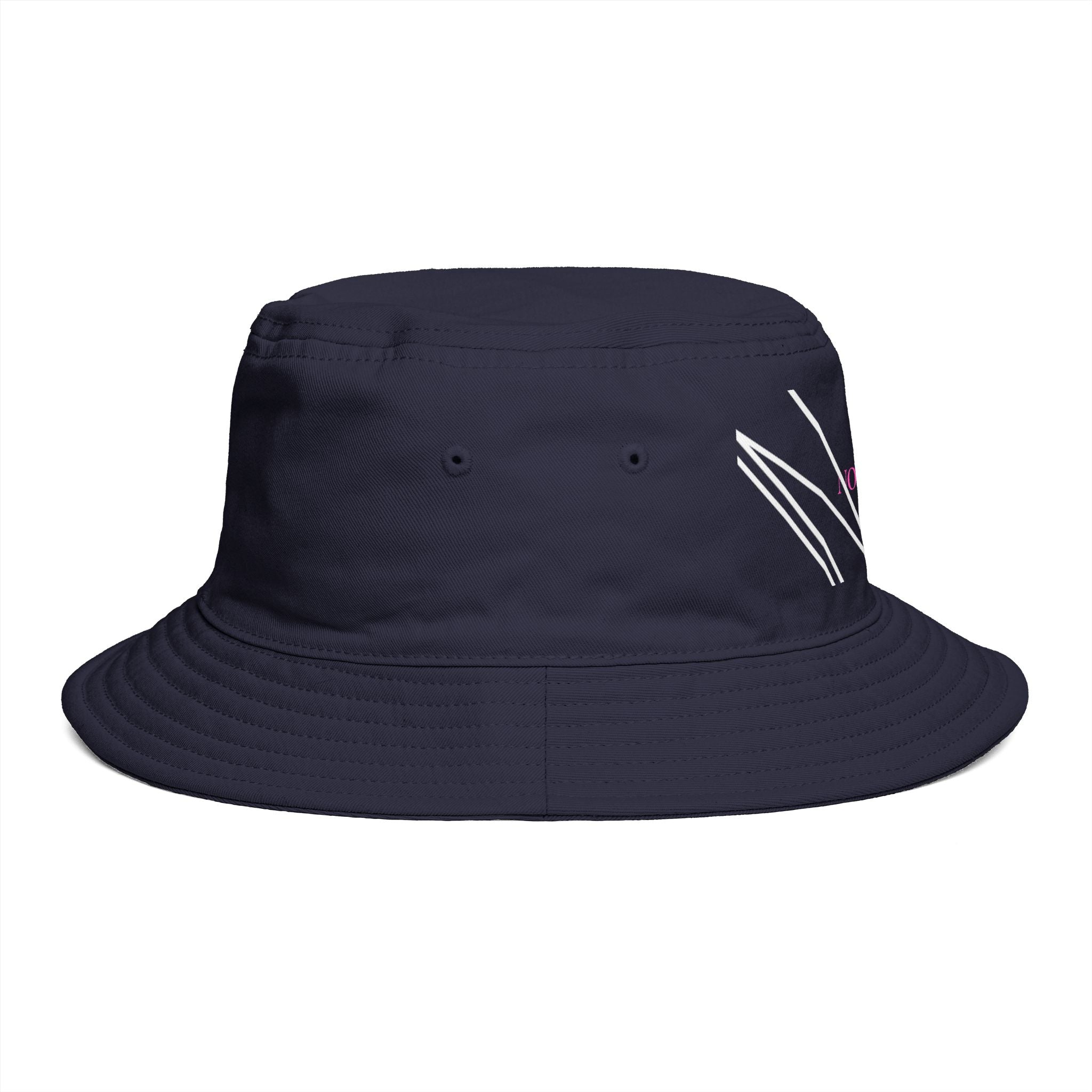 Novuarea Logo Bucket Hat – Embroidered Black Streetwear Sun Hat