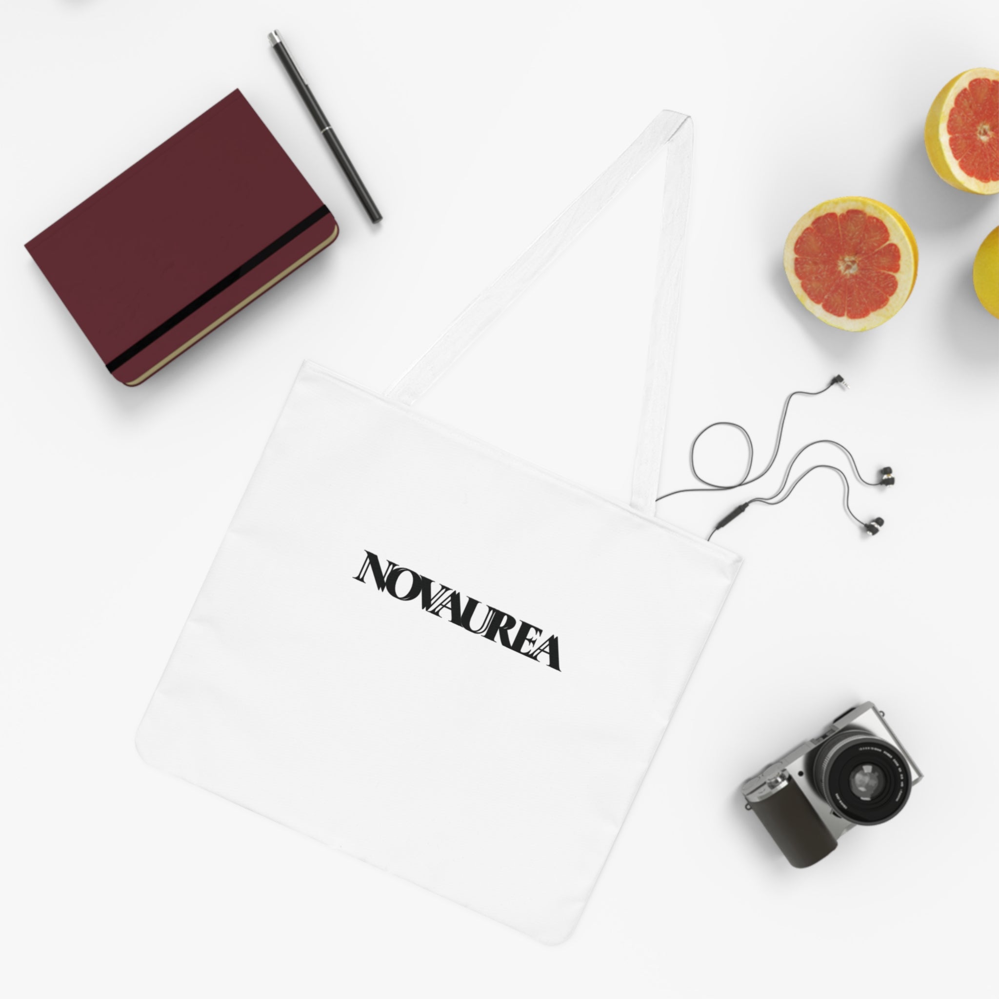 Whiteoak Shoulder Tote Bag — Pink Dotted Novaurea Design