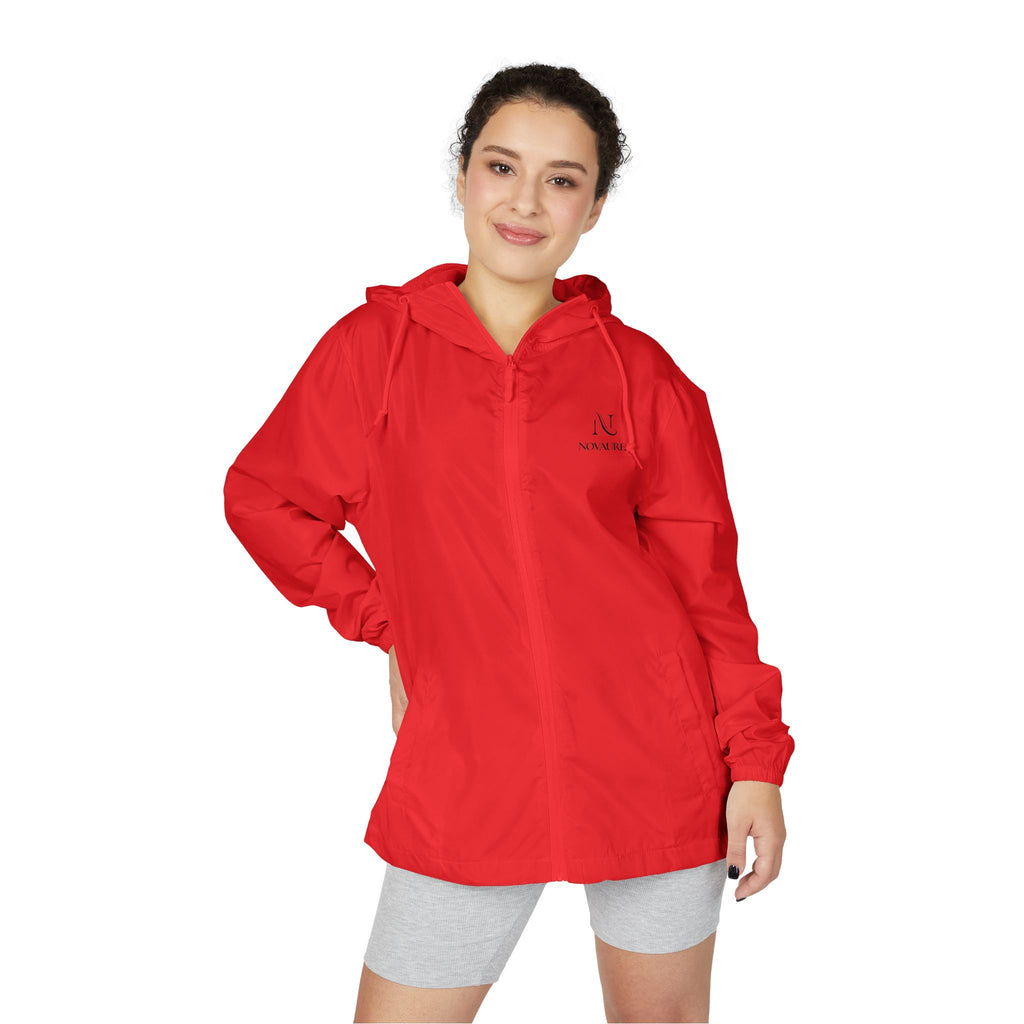 Windbreaker Jacket — Minimalist White Camo with Small Chest Logo