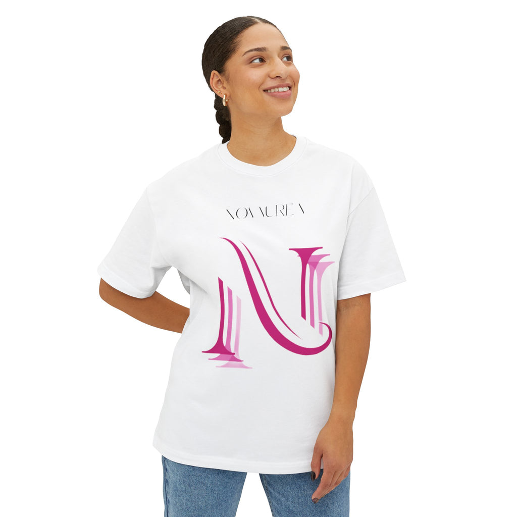 Pink Logo Graphic Tee — Oversized Boxy Shirt
