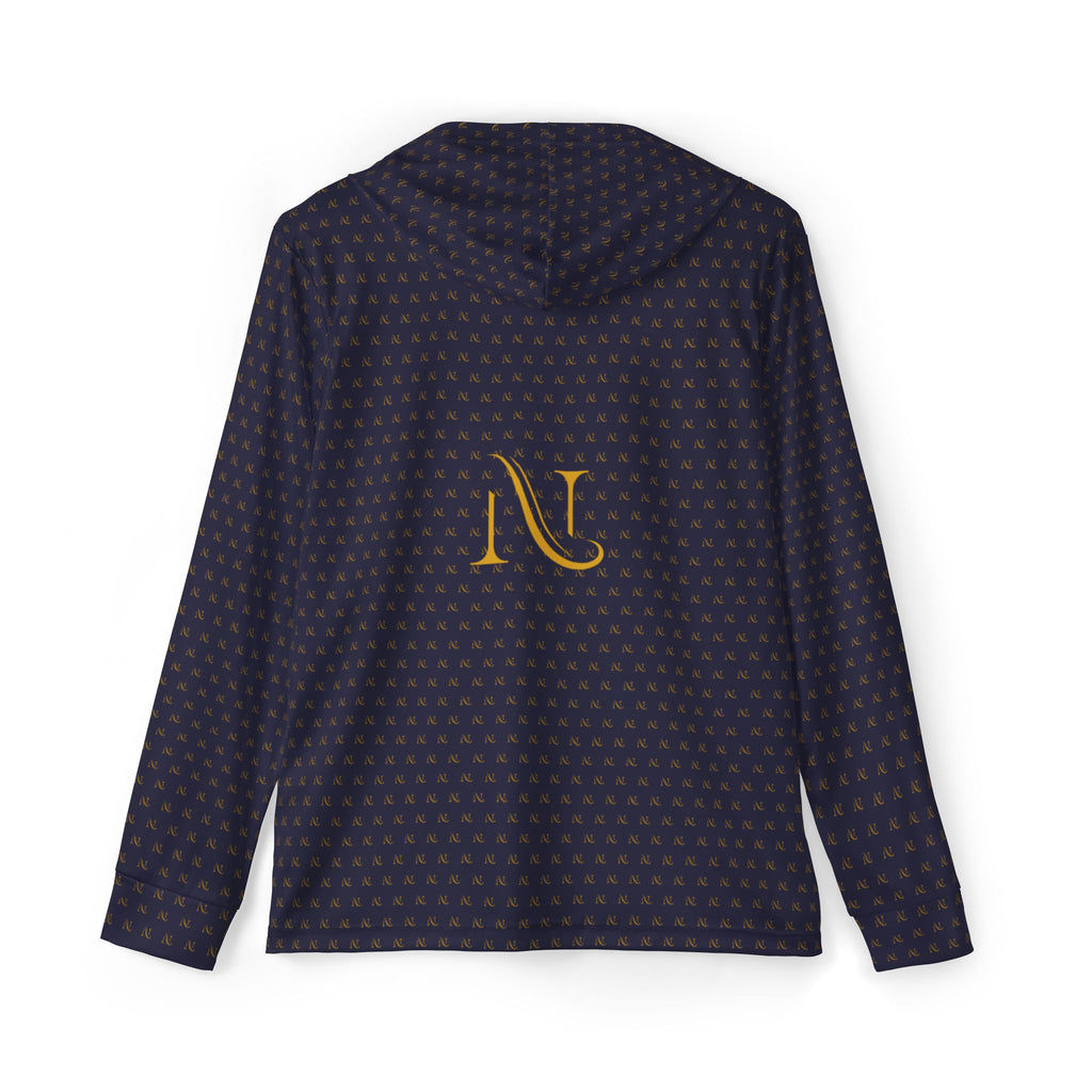 Hoodie — Navy 'Noval Rea' Sports Warmup with Gold Monogram