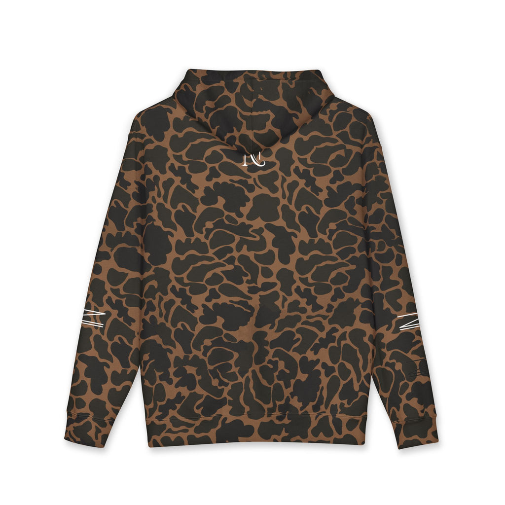 Novaurea Logo Hoodie — Brown Minimalist Streetwear Pullover