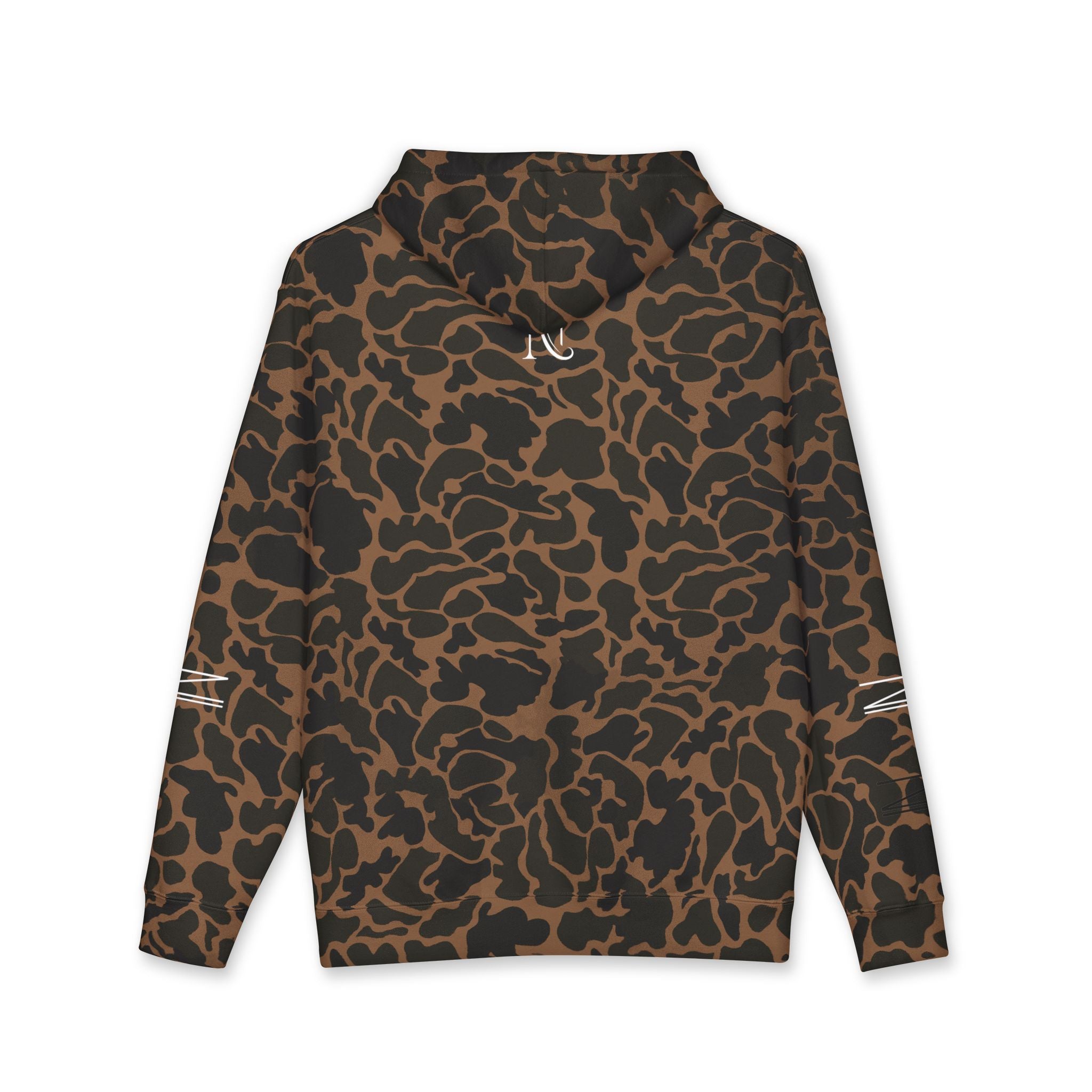 Novaurea Logo Hoodie — Brown Minimalist Streetwear Pullover