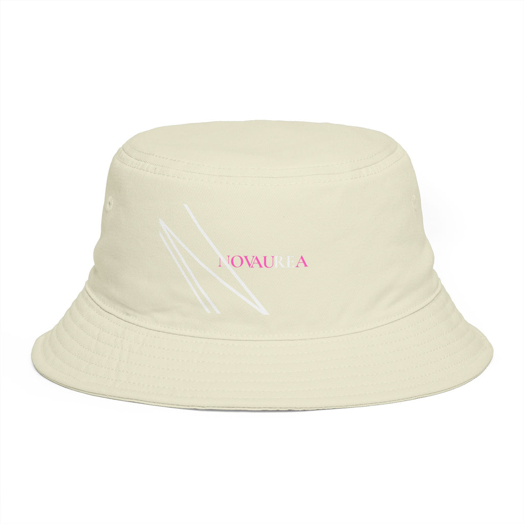 Novuarea Logo Bucket Hat – Embroidered Black Streetwear Sun Hat
