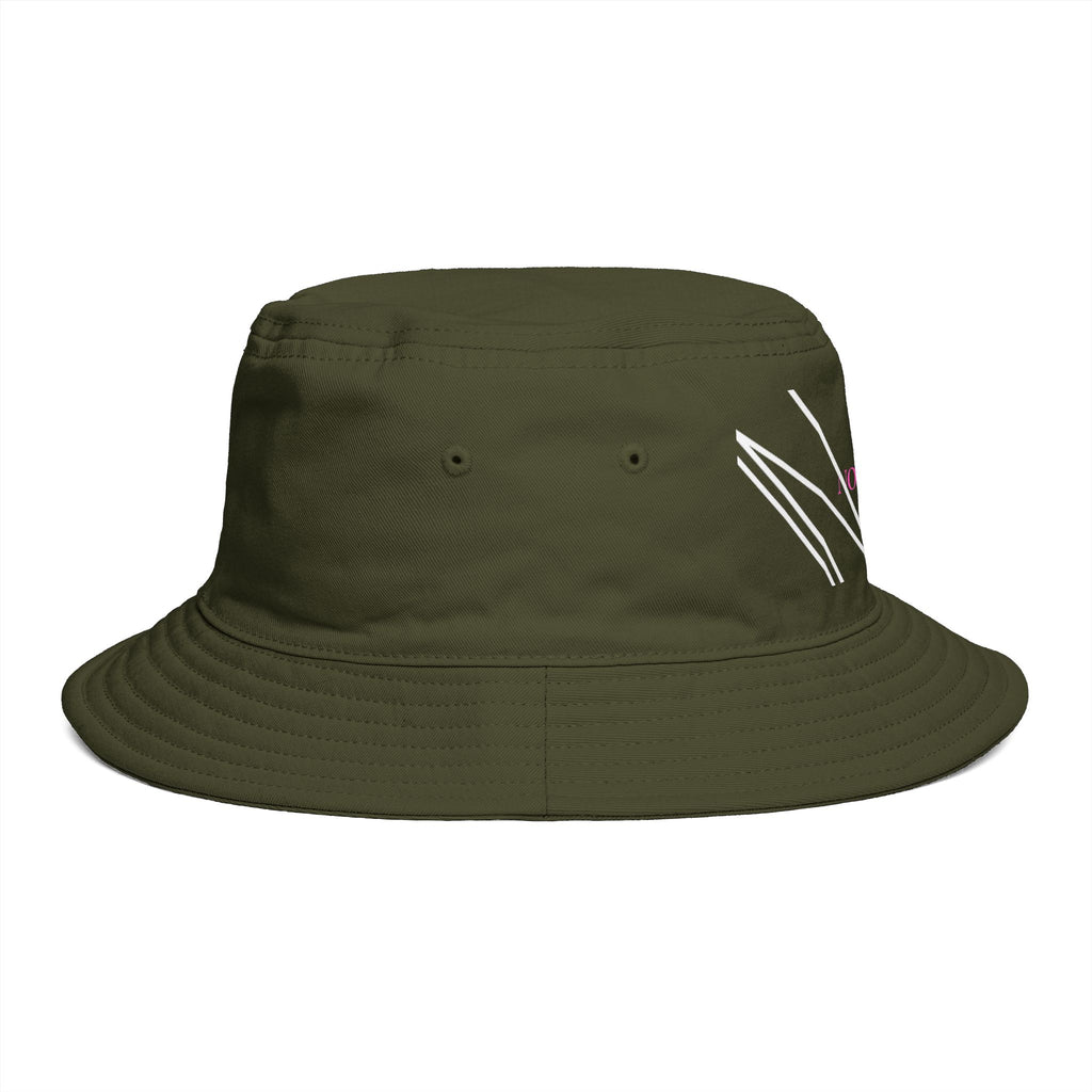 Novuarea Logo Bucket Hat – Embroidered Black Streetwear Sun Hat