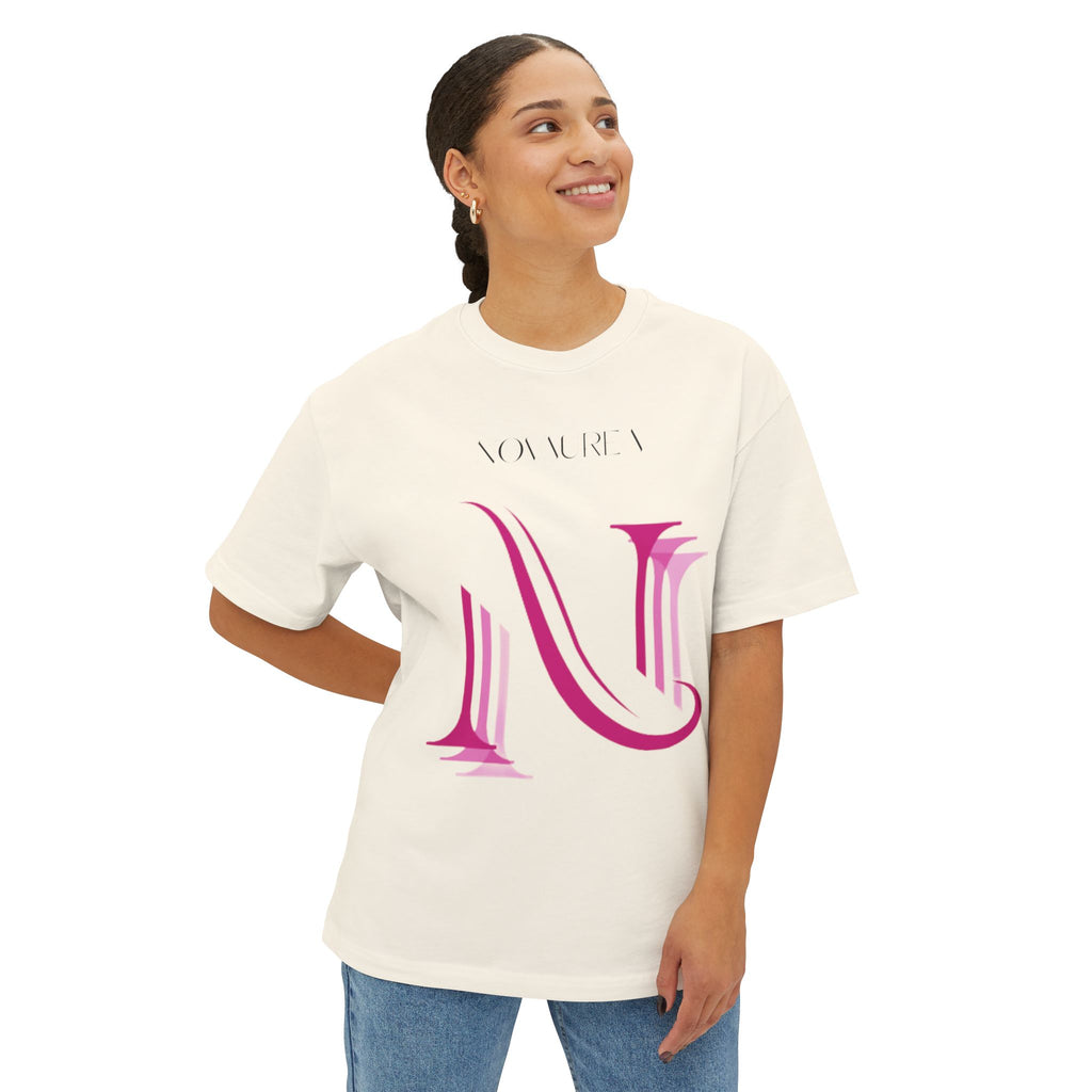Pink Logo Graphic Tee — Oversized Boxy Shirt