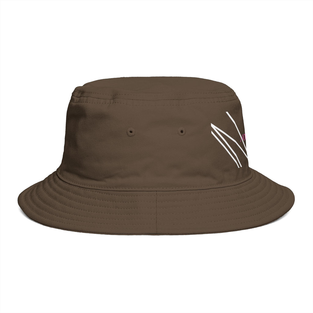 Novuarea Logo Bucket Hat – Embroidered Black Streetwear Sun Hat