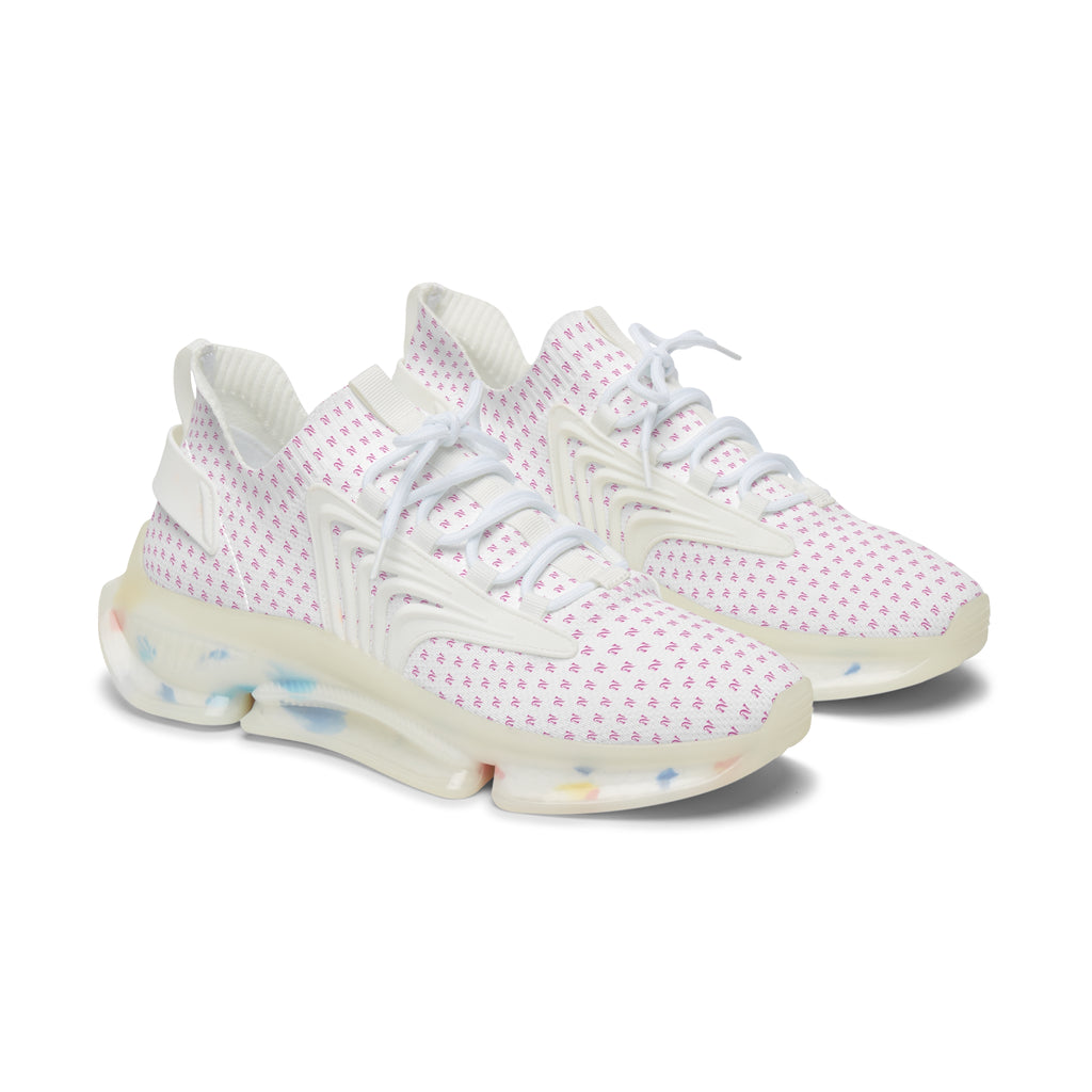 NV Women's Mesh Sneakers — Lightweight Breathable Pink Pattern Athletic Shoes