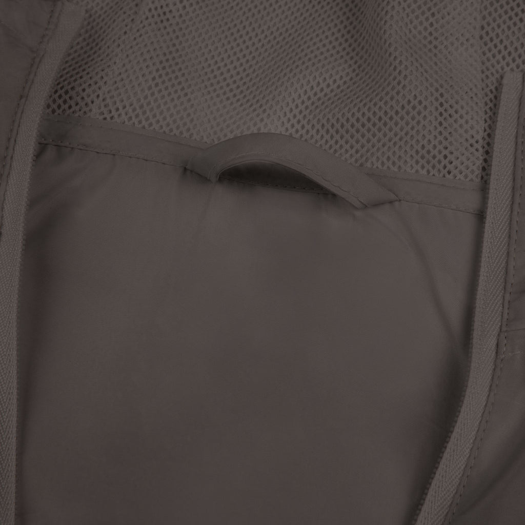 Windbreaker Jacket — Minimalist White Camo with Small Chest Logo