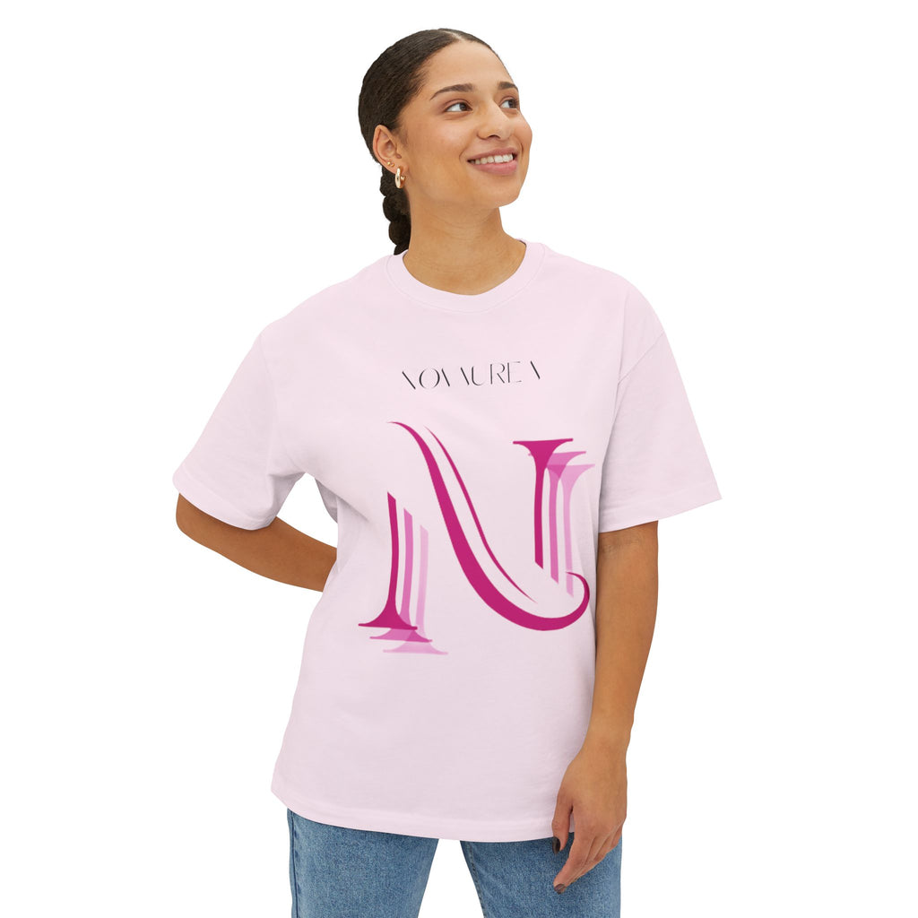 Pink Logo Graphic Tee — Oversized Boxy Shirt