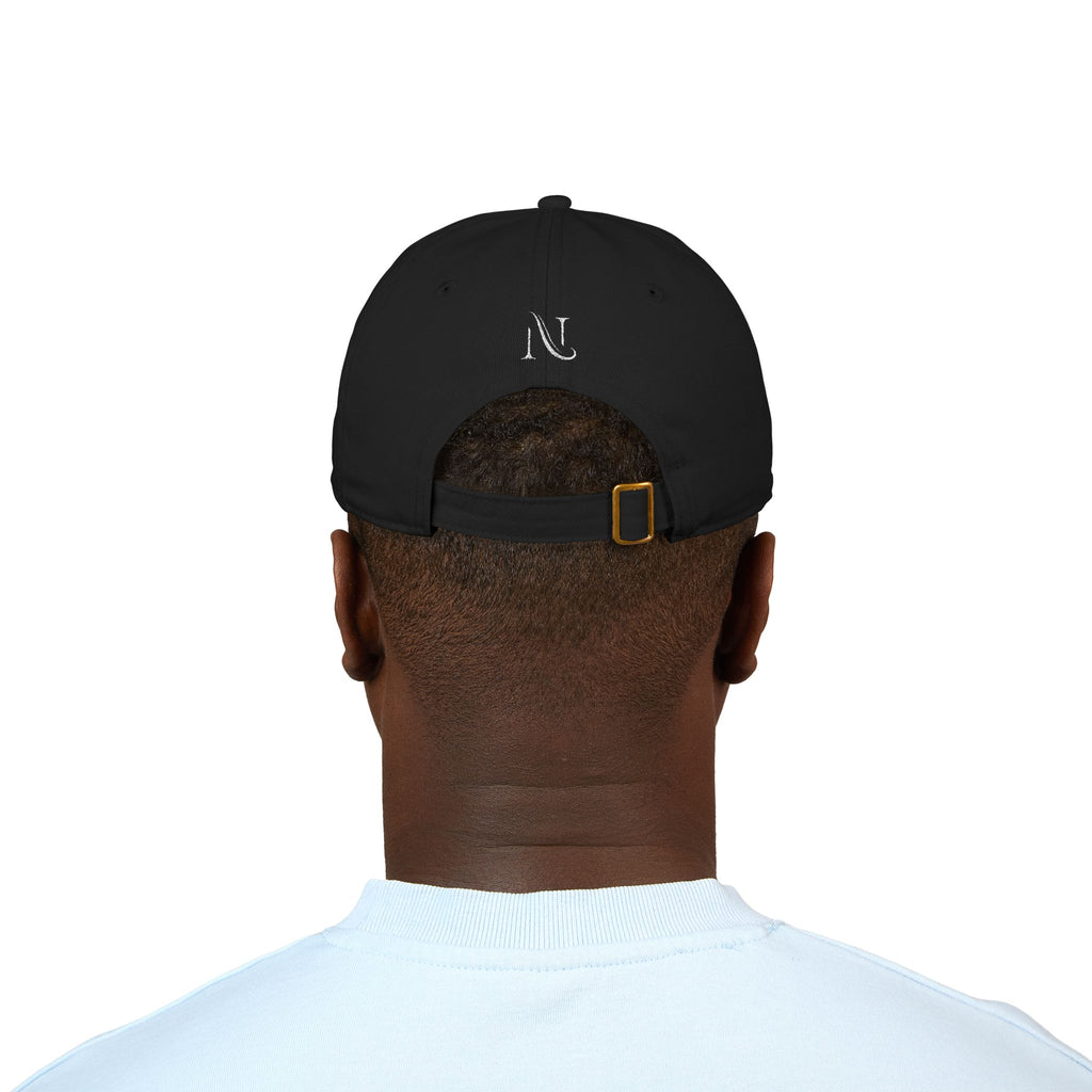 NV Embroidered Organic Baseball Cap — Minimal 'NOVAURFA' Logo