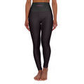 Pinkett High-Waisted Black Yoga Leggings — Cute All-Over-Print Activewear