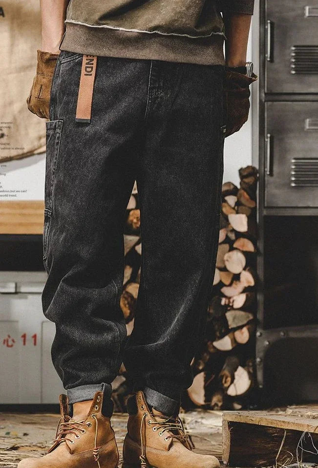 Apex Tapered Denim - Jet Black